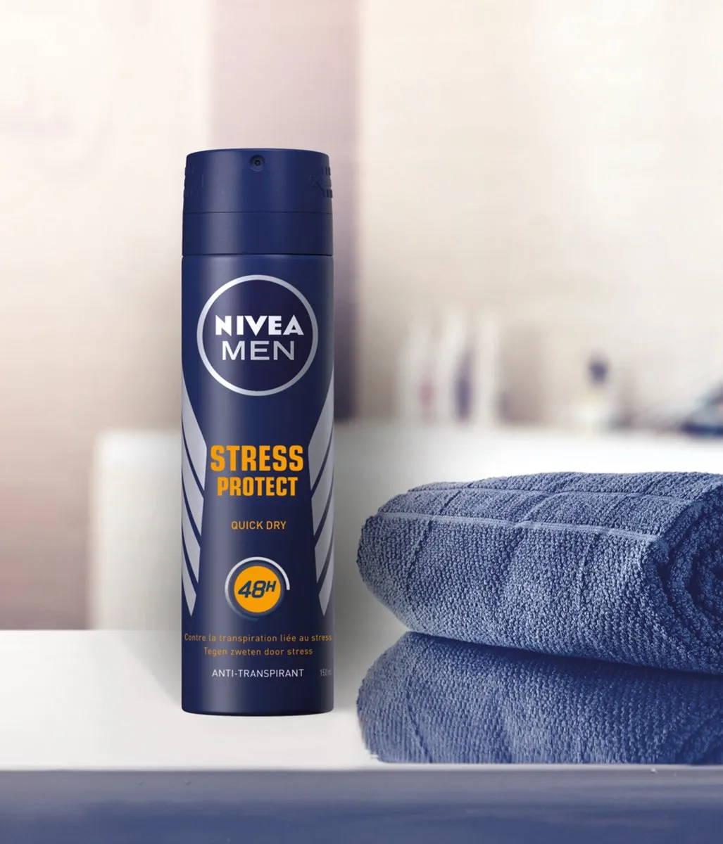 NIVEA MEN Stress Protect Anti-Transpirant Spray 6x150ml - Alcoholvrij