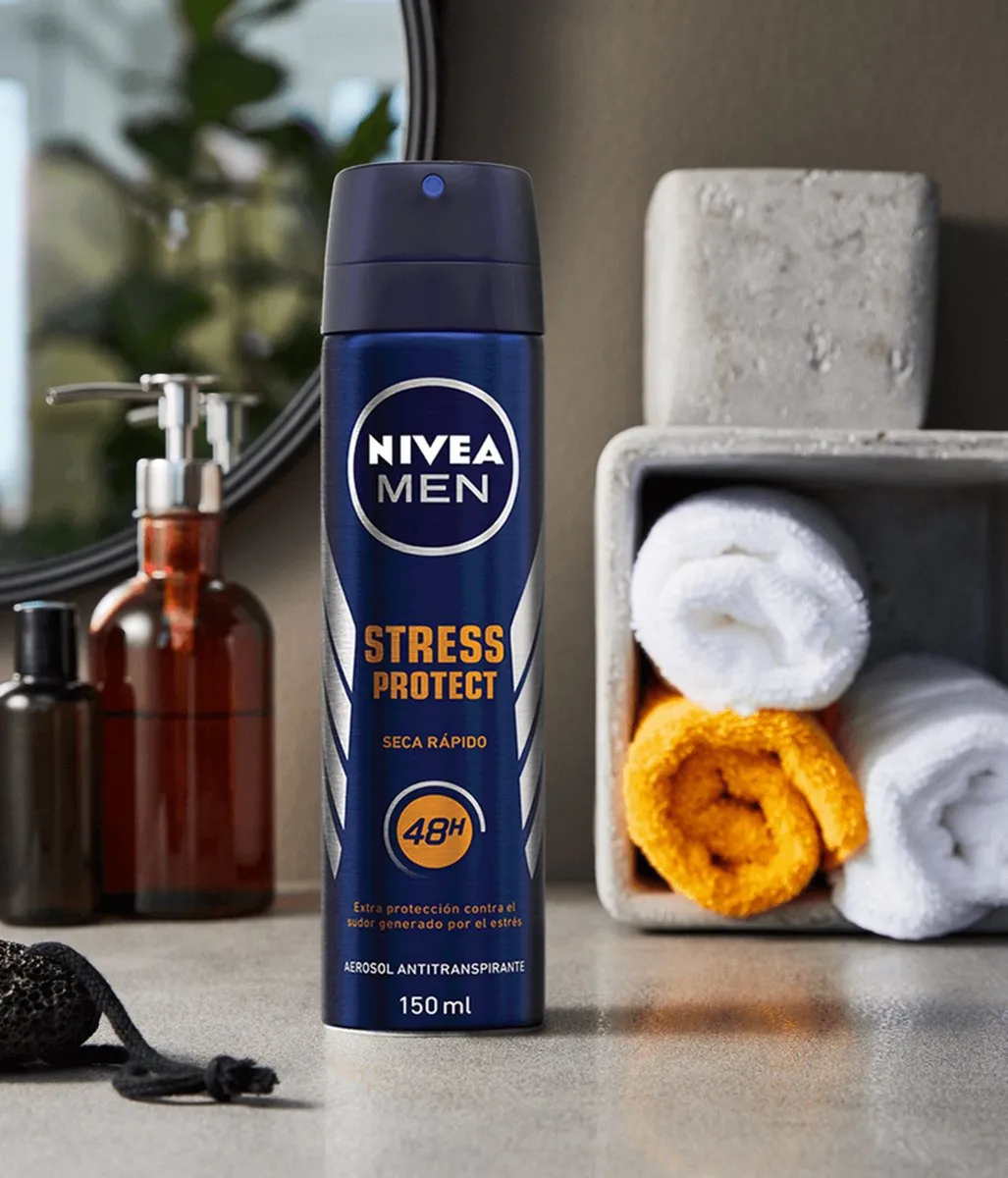 NIVEA MEN Stress Protect Anti-Transpirant Spray 6x150ml - Alcoholvrij - afbeelding 6 van 6