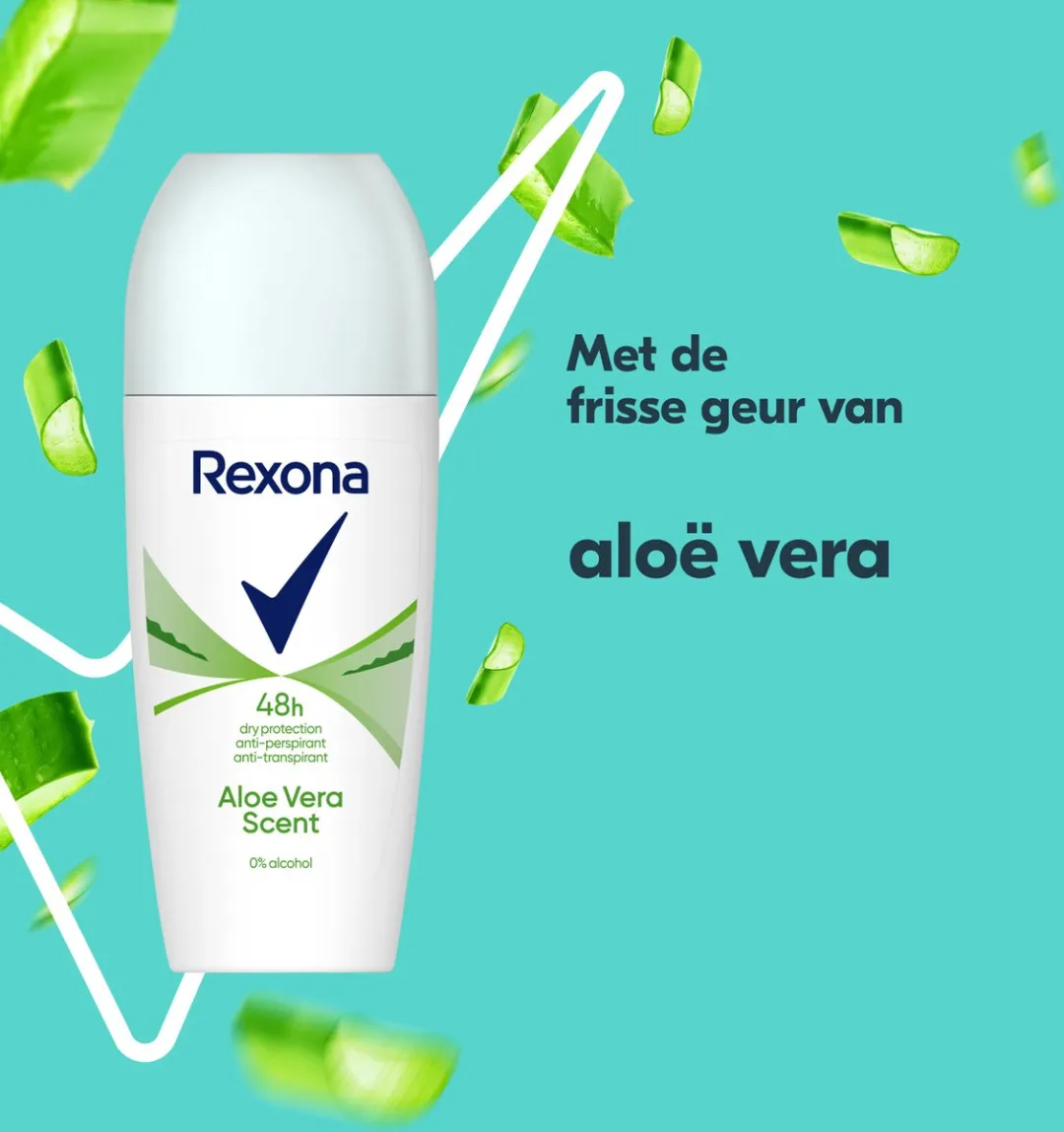 Rexona Women Dry Protection Anti-Transpirant Roller - 300ml (6x50ml) - Aloë Vera