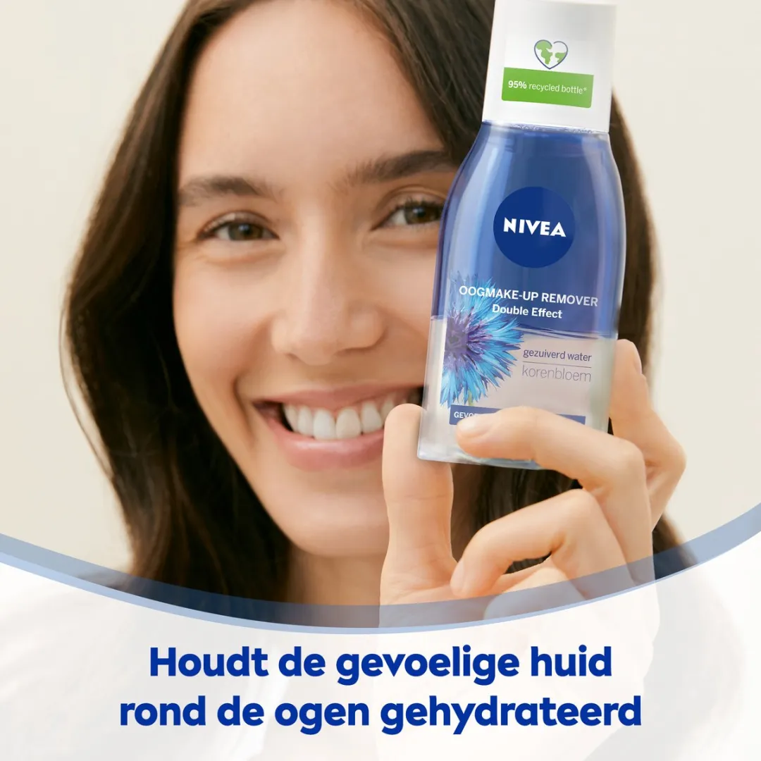 NIVEA Double Effect Oogmake-up Remover 375ml - 3x125ml