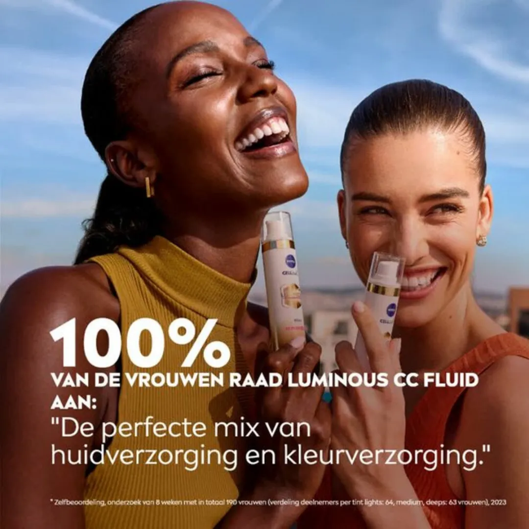 NIVEA Luminous630 CC Cream SPF 30 Medium - 3 x 40 ml - Voordeelverpakking