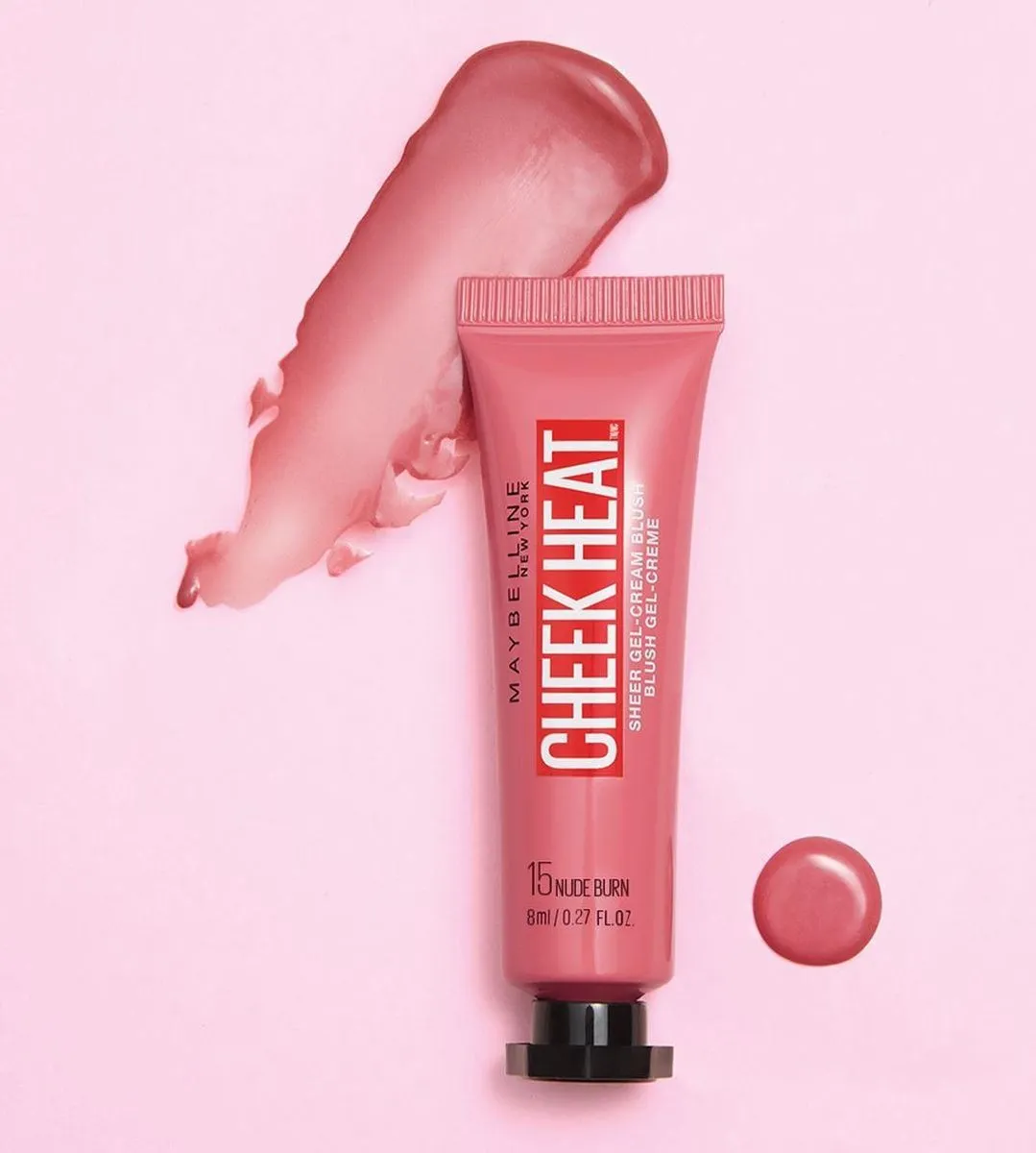 Maybelline Cheek Heat Gel-Cream Blush 15 Nude Burn - 10ml