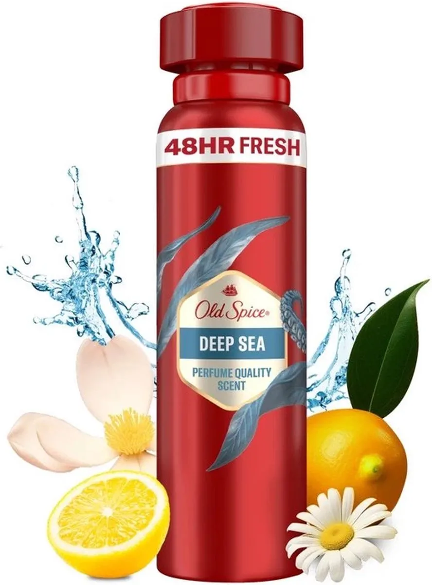Old Spice Deep Sea Deodorant Spray - 3x150ml