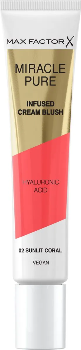 Max Factor Miracle Pure Vegan Blush 002 Sunlit Coral - 15ml