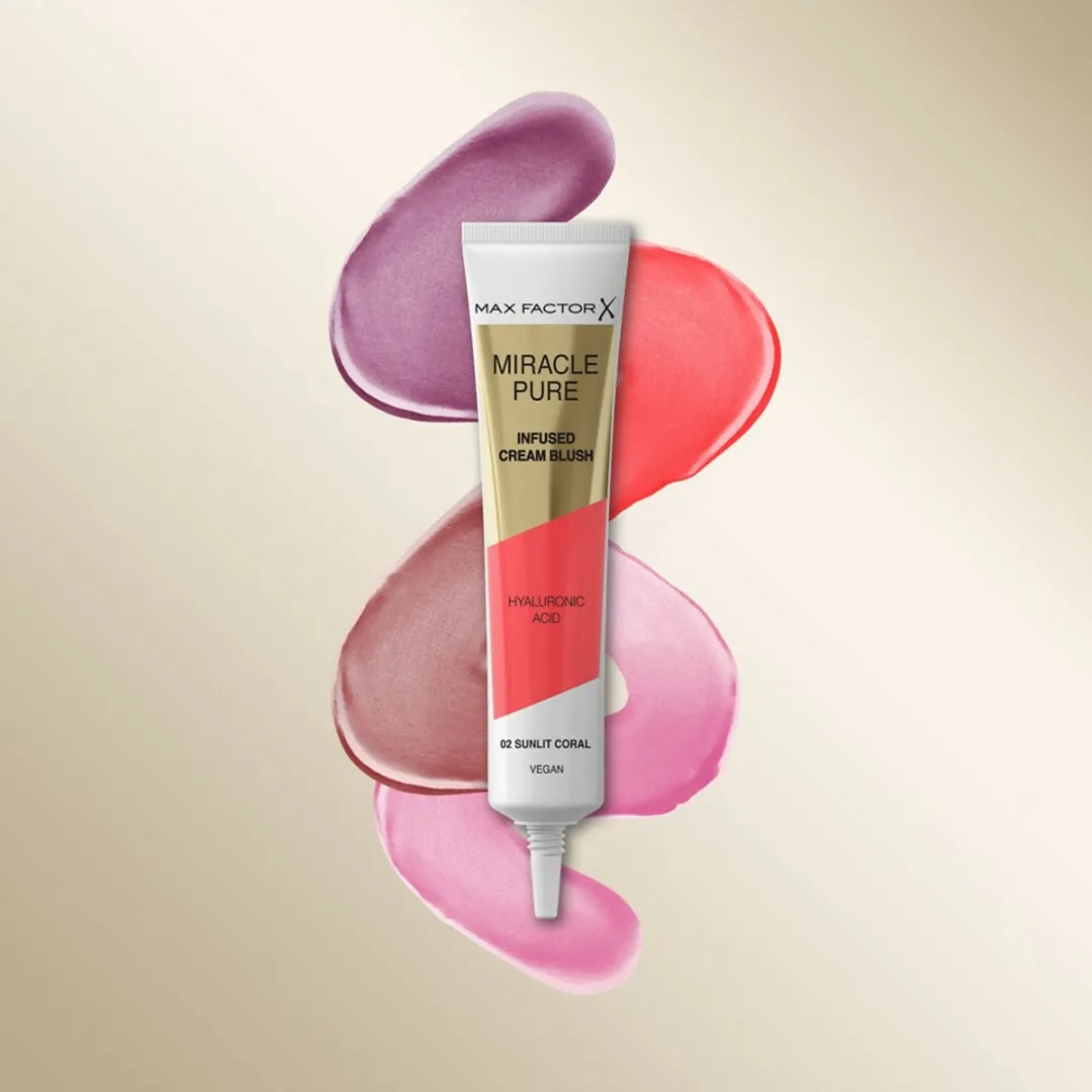 Max Factor Miracle Pure Vegan Blush 002 Sunlit Coral - 15ml - afbeelding 6 van 6