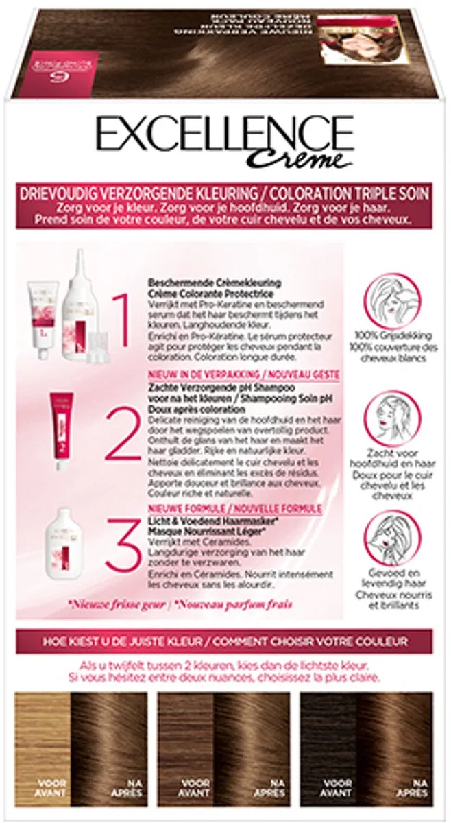 L'Oréal Paris Excellence Crème 6 Donkerblond - Haarverf - afbeelding 6 van 6