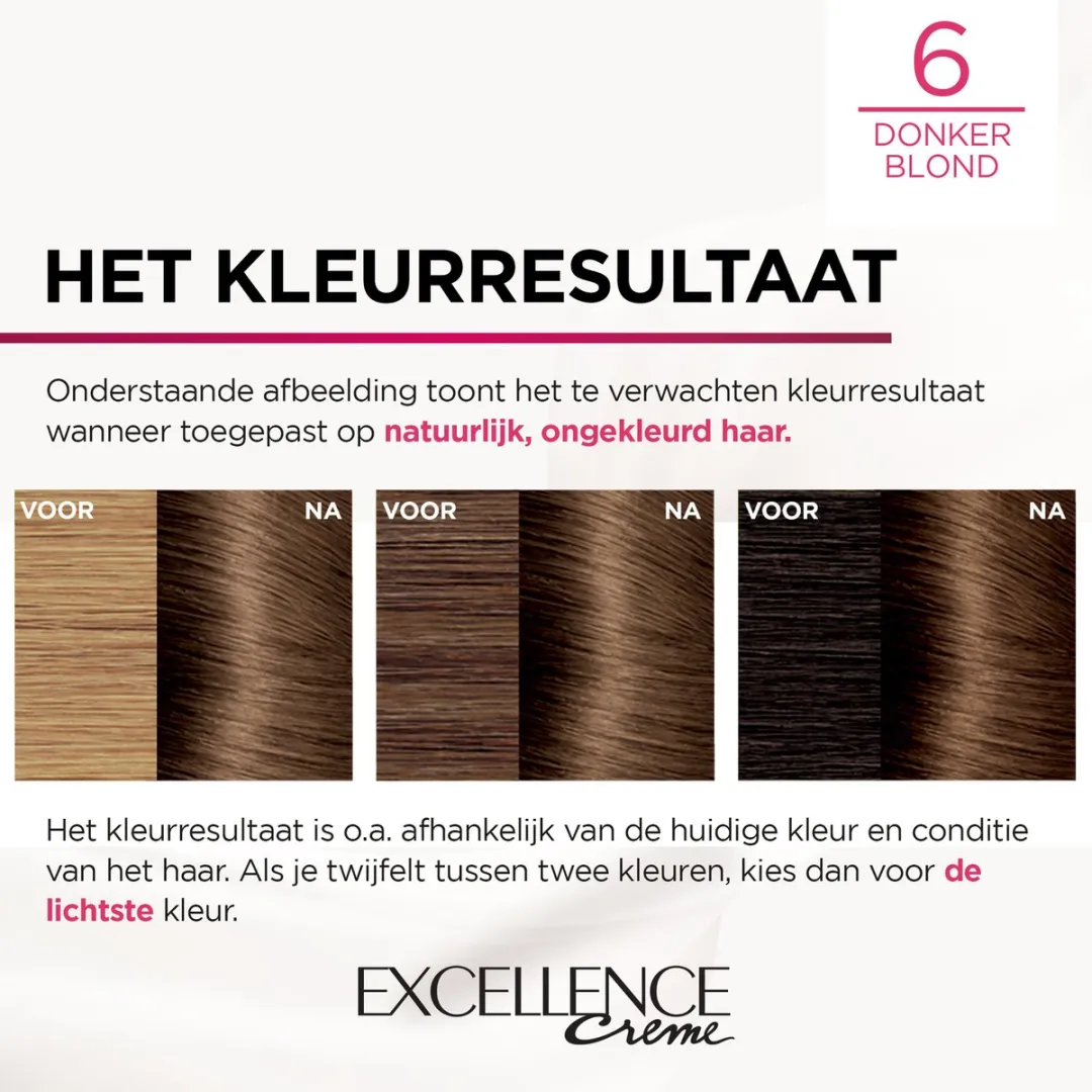 L'Oréal Paris Excellence Crème 6 Donkerblond - Haarverf