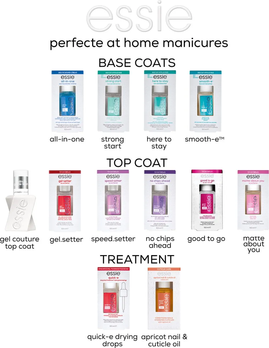 essie Gel Setter Top Coat Geleffect 13,5ml - 3 Stuks