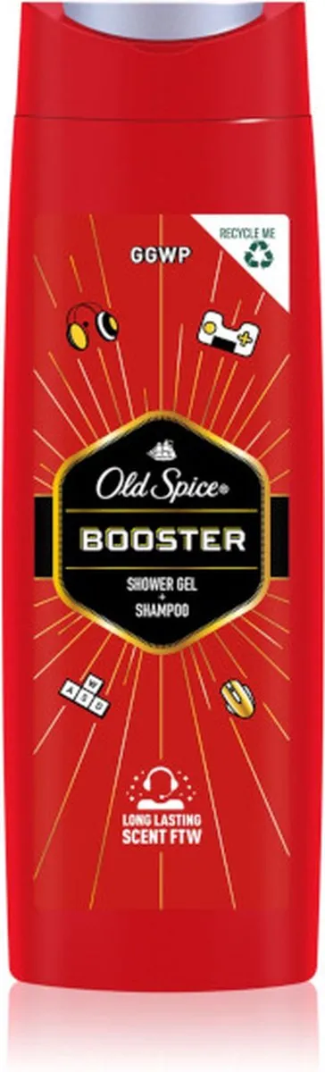 Old Spice Booster Douchegel + Shampoo 400ml