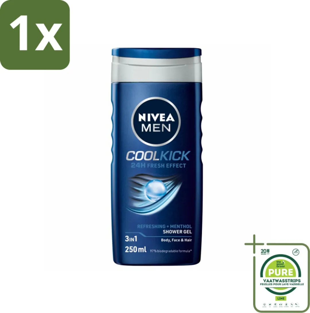 NIVEA MEN Cool Kick Douchegel & Shampoo 250ml