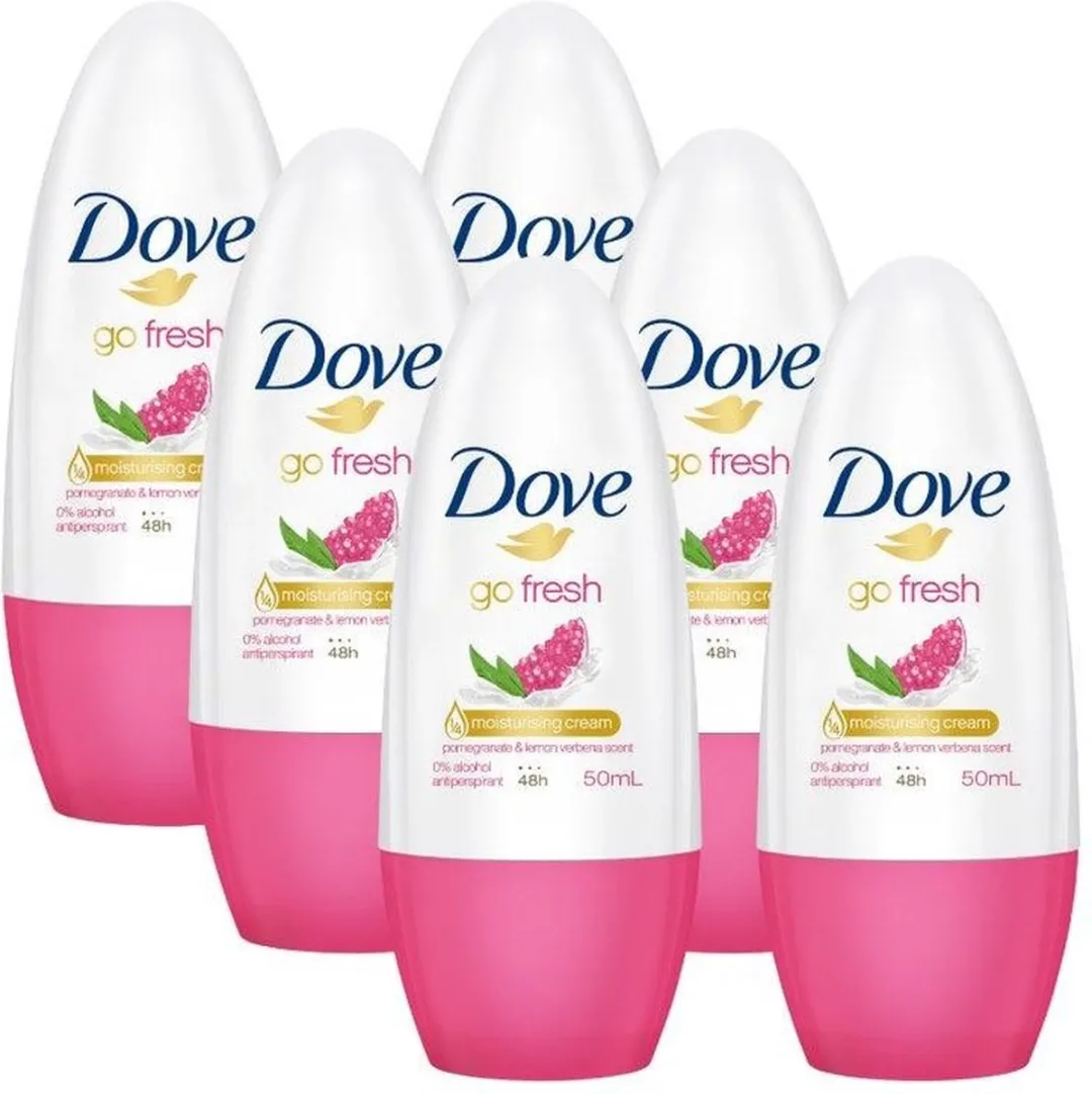 Dove Go Fresh Deo Roller Pomegranate - 6x50ml