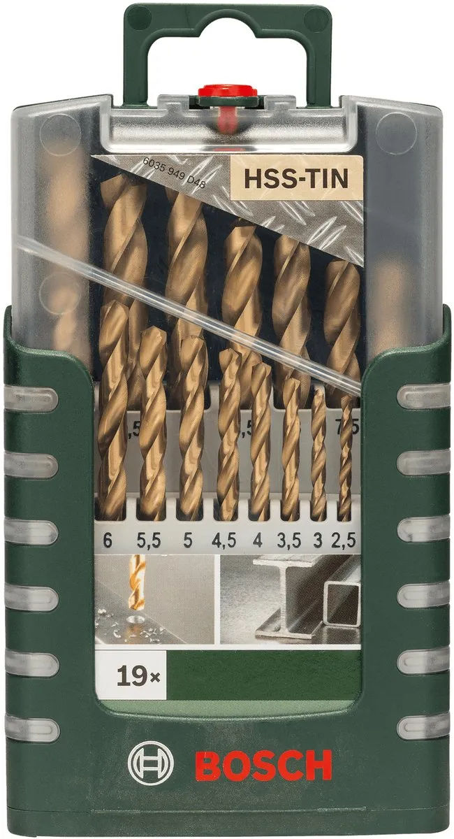 Bosch HSS-Ti Metaalborenset 1-10mm - 19 Stuks