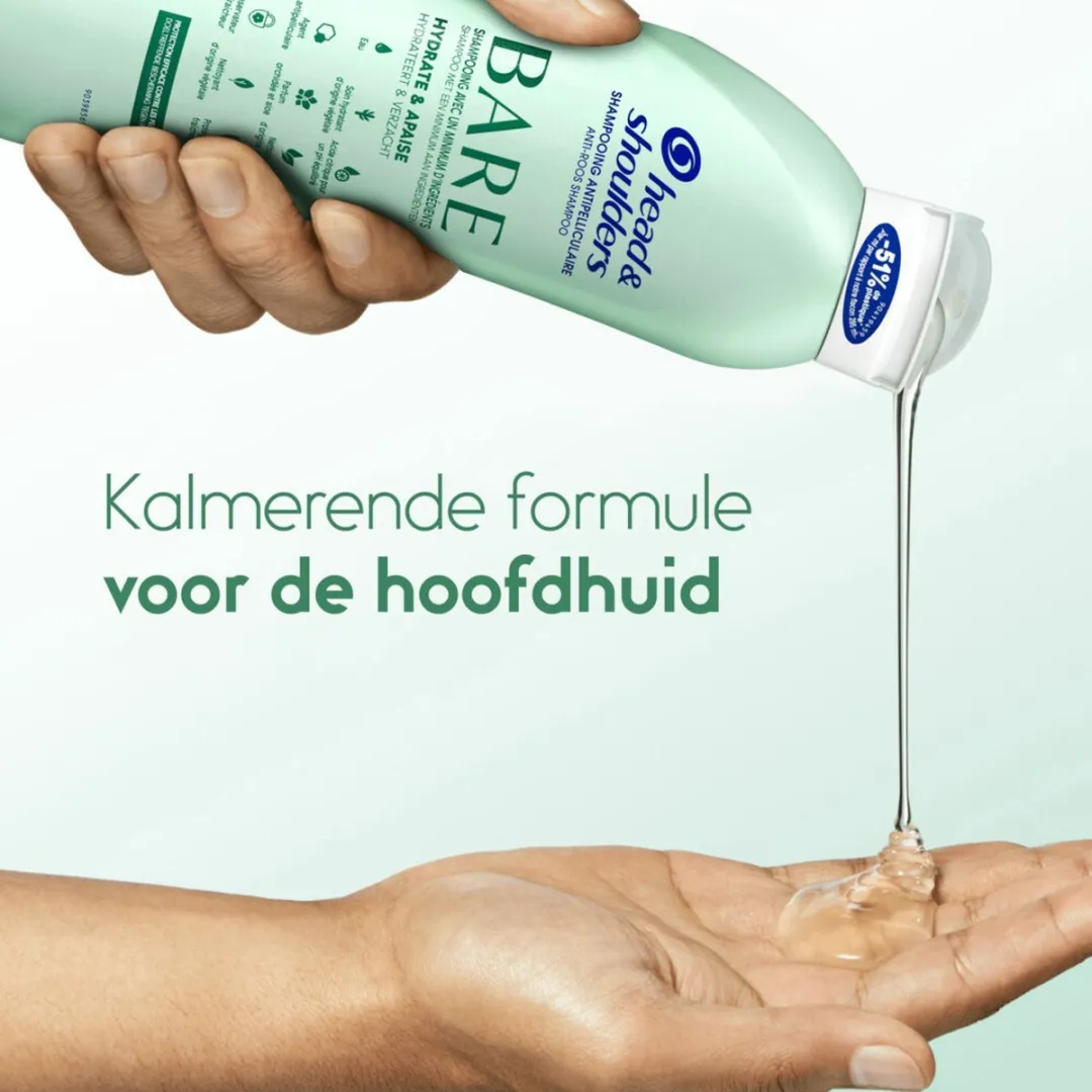 Head & Shoulders Anti-Roos Shampoo Bare 400ml - 4 Stuks