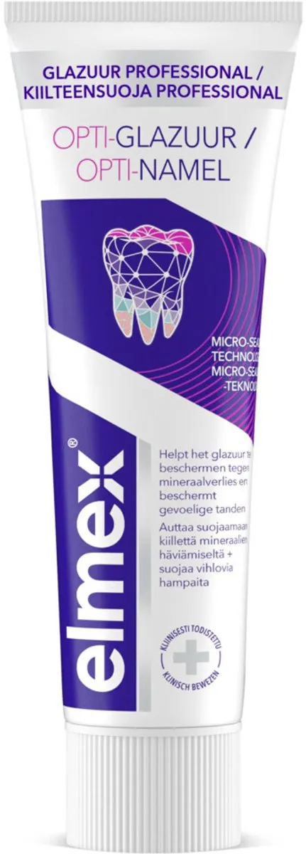 Elmex Tandpasta Glazuur Professional Opti-Glazuur 75ml - 7 Stuks