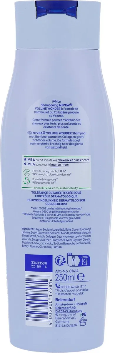 NIVEA Shampoo Volume Care 250ml - afbeelding 6 van 6