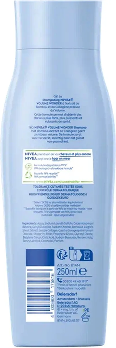 NIVEA Shampoo Volume Care 250ml