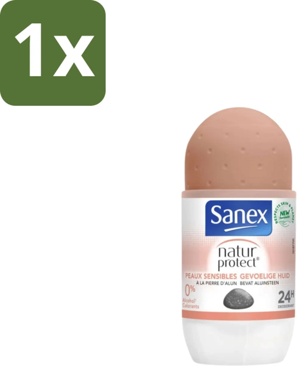 Sanex – Deodorant Roll-On – Natur Protect Gevoelige Huid – 50 ml - 1 stuk