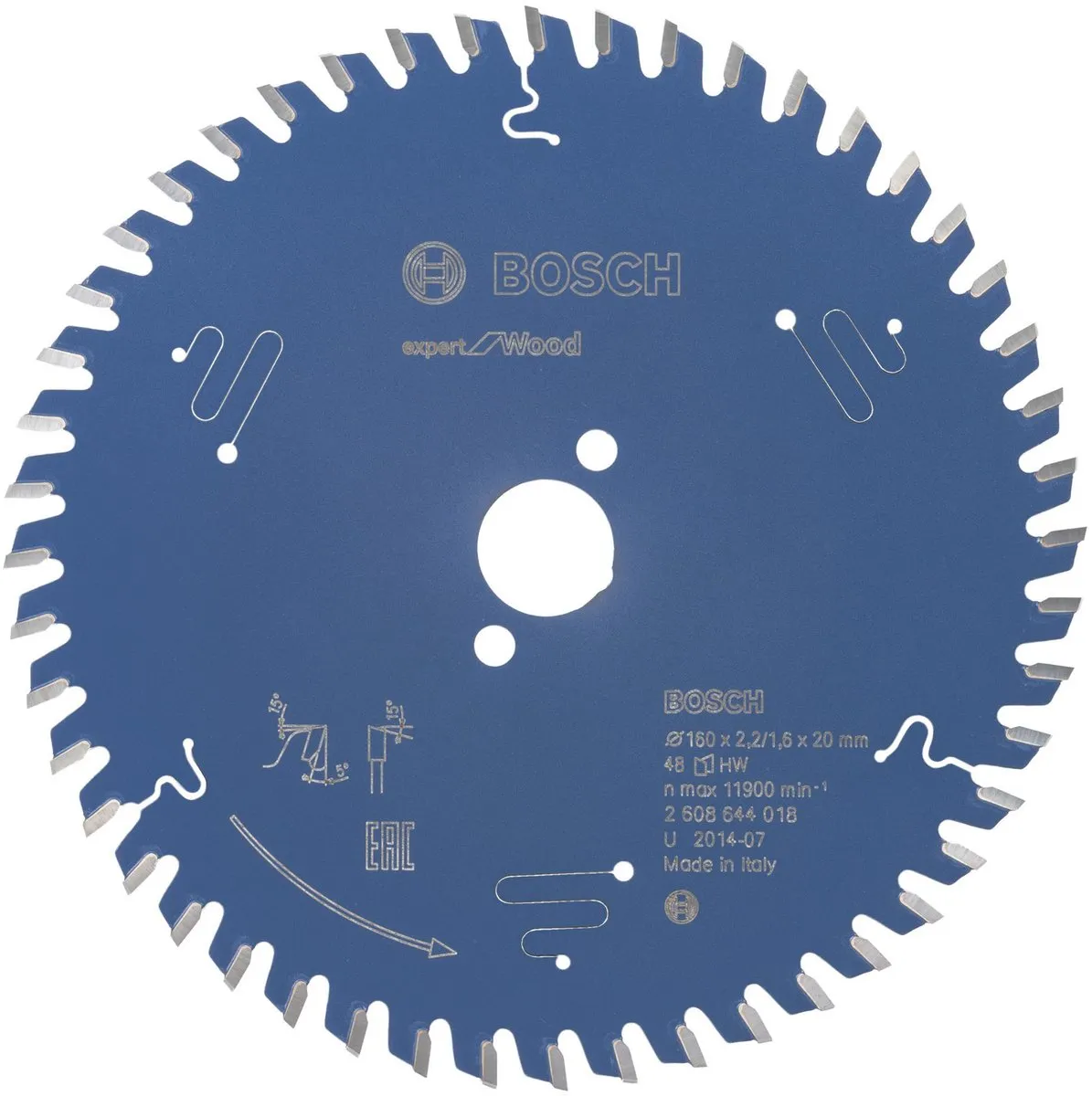 Bosch Professional Cirkelzaagblad Expert 160mm - 48 Tanden
