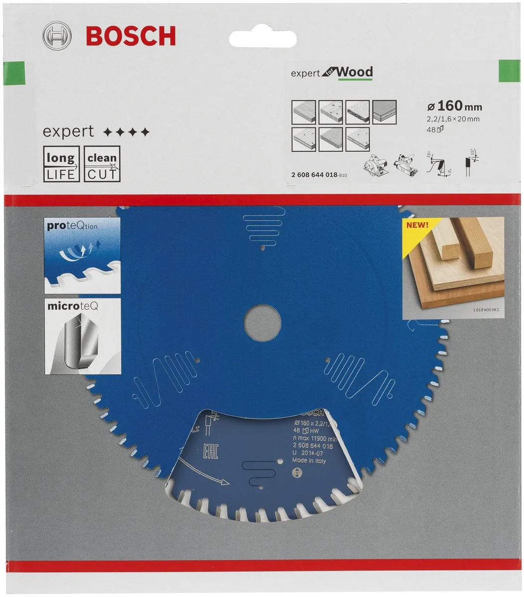 Bosch Professional Cirkelzaagblad Expert 160mm - 48 Tanden - afbeelding 6 van 6