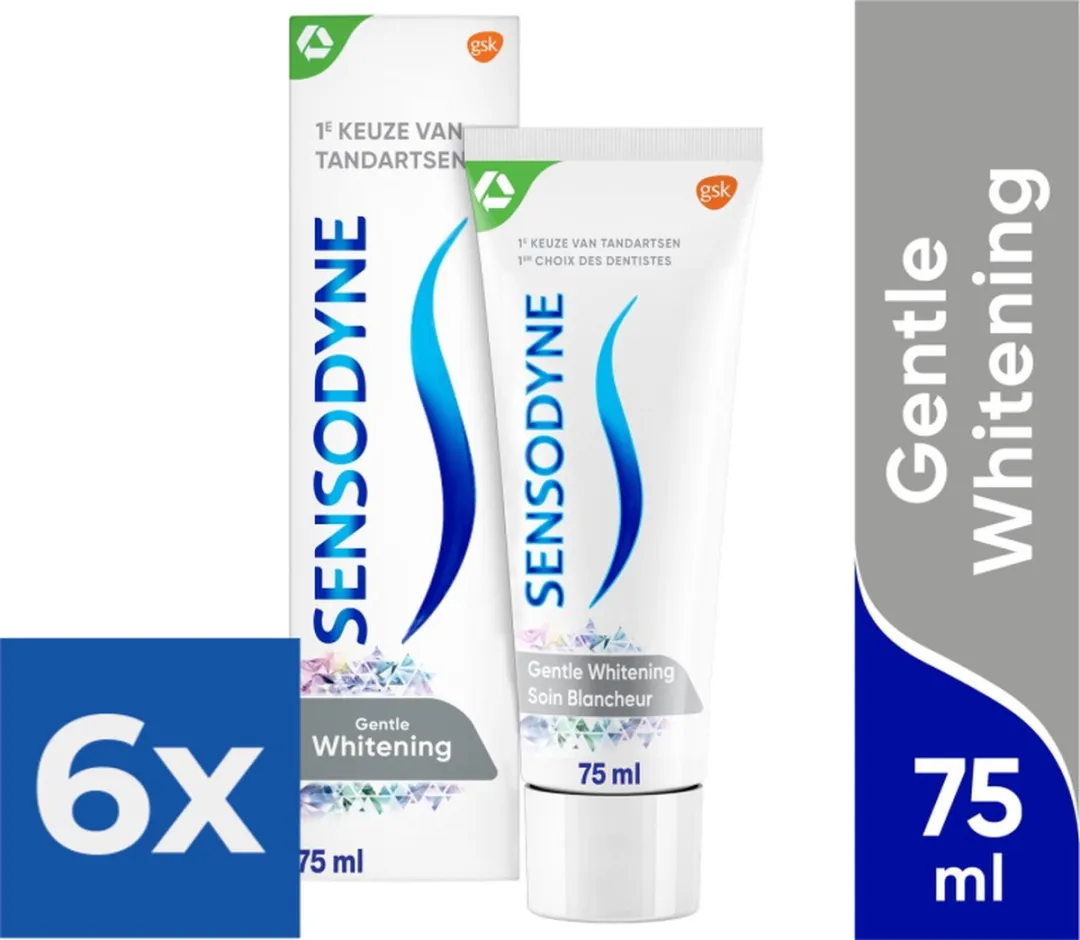 Sensodyne Gentle Whitening Tandpasta 450ml - 6 Stuks
