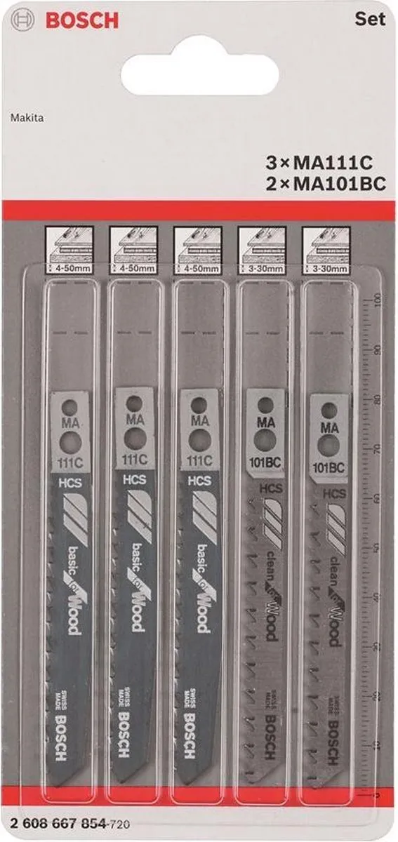 Bosch MA-Shank Set MA 111 C & MA 101 BC Hout