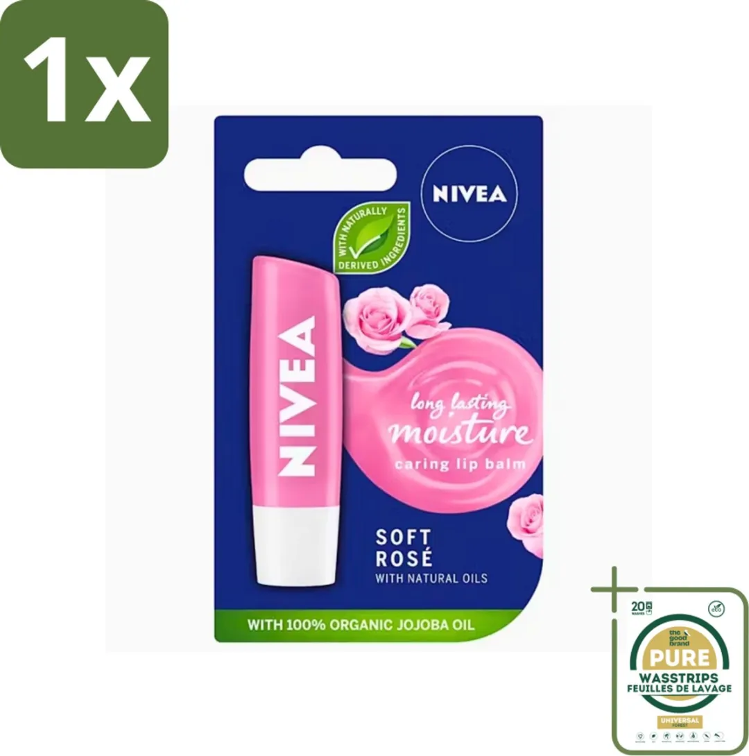 NIVEA Lippenbalsem Soft Rose 5,5g