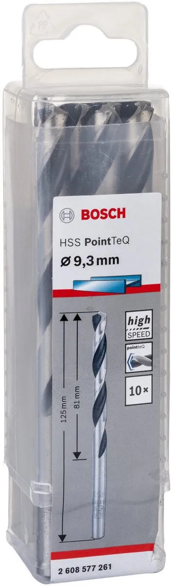 Bosch HSS PointTeQ DIN 338 Boor 9,3x81x125mm - 10 Stuks
