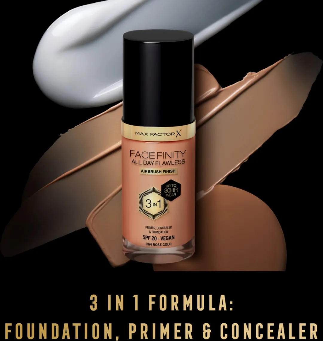 Max Factor Facefinity Foundation C64 Rose Gold - 30ml
