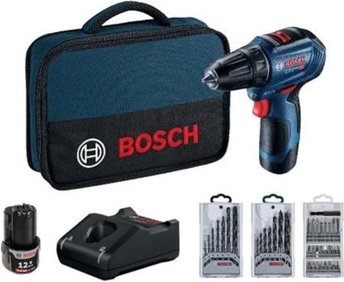 Bosch 12V Accuboorschroevendraaier GBA 12V 2.0Ah - 21 standen - 2x accu - afbeelding 2 van 2