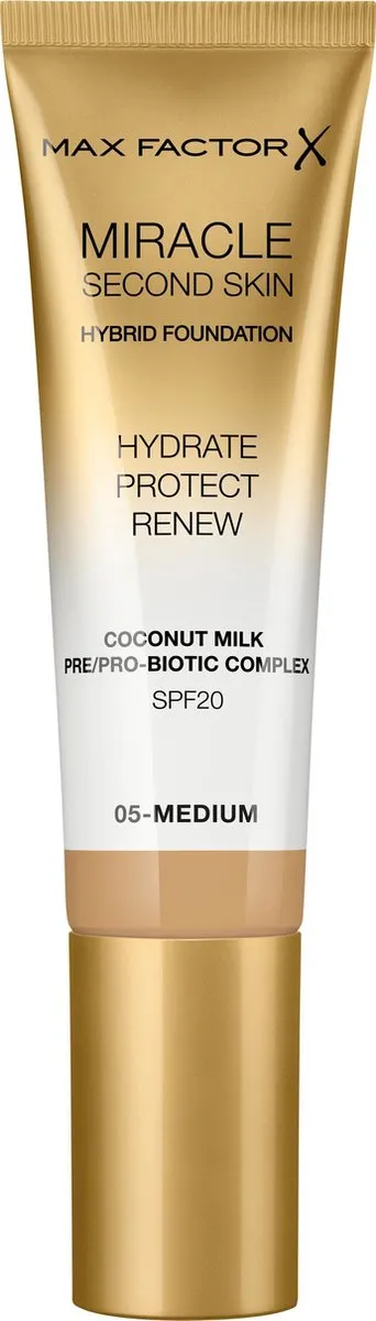Max Factor Miracle Second Skin Foundation 05 Medium