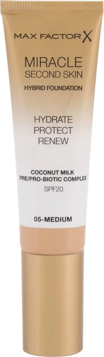 Max Factor Miracle Second Skin Foundation 05 Medium - 32.8ml