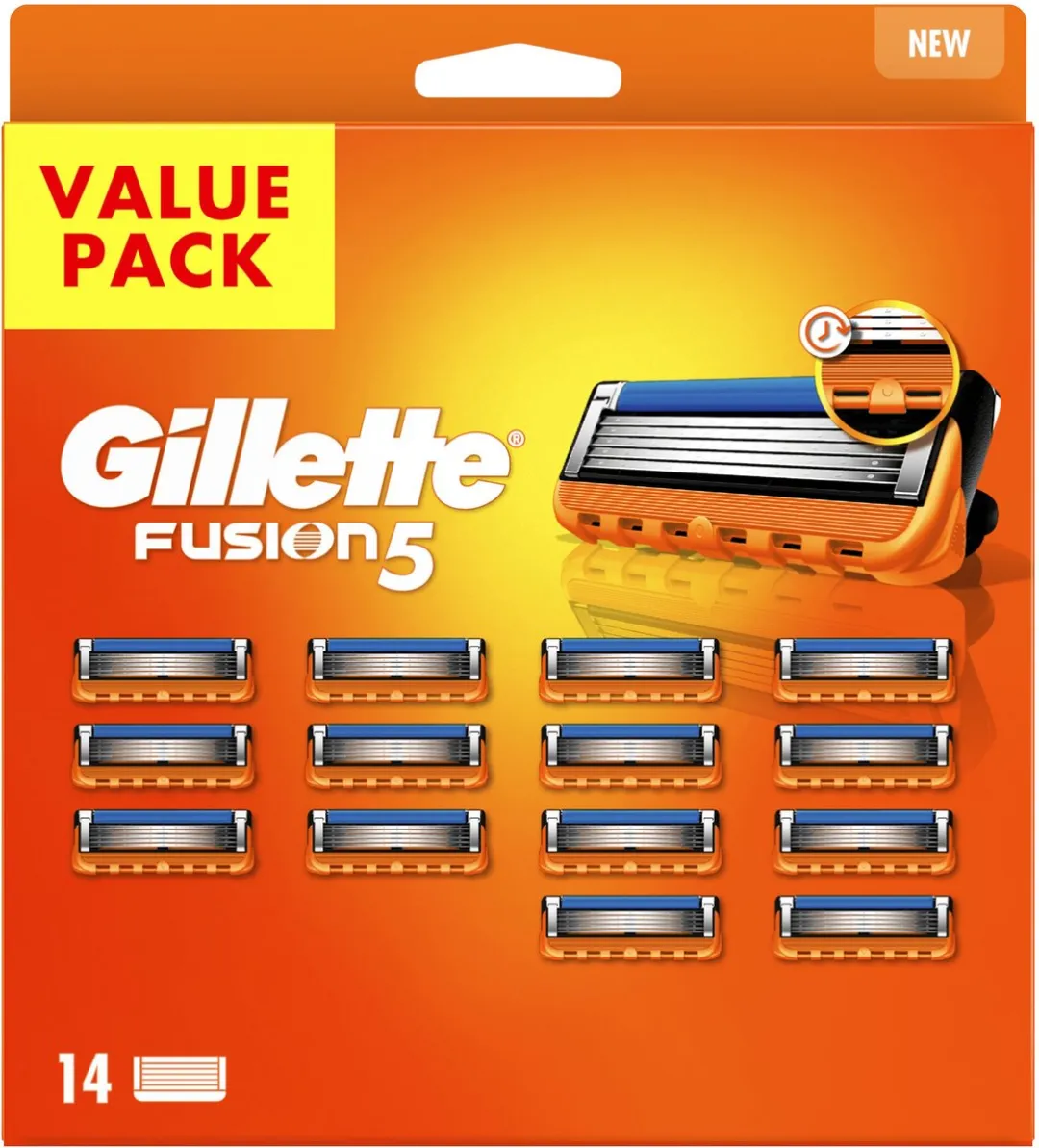 Gillette Fusion5 Navulmesjes - 14 Stuks