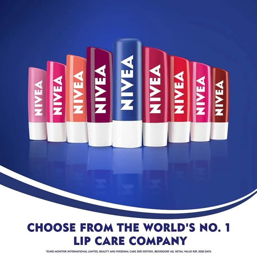 NIVEA Lippenbalsem Vanilla & Buttercream 16.5ml - 3 Stuks