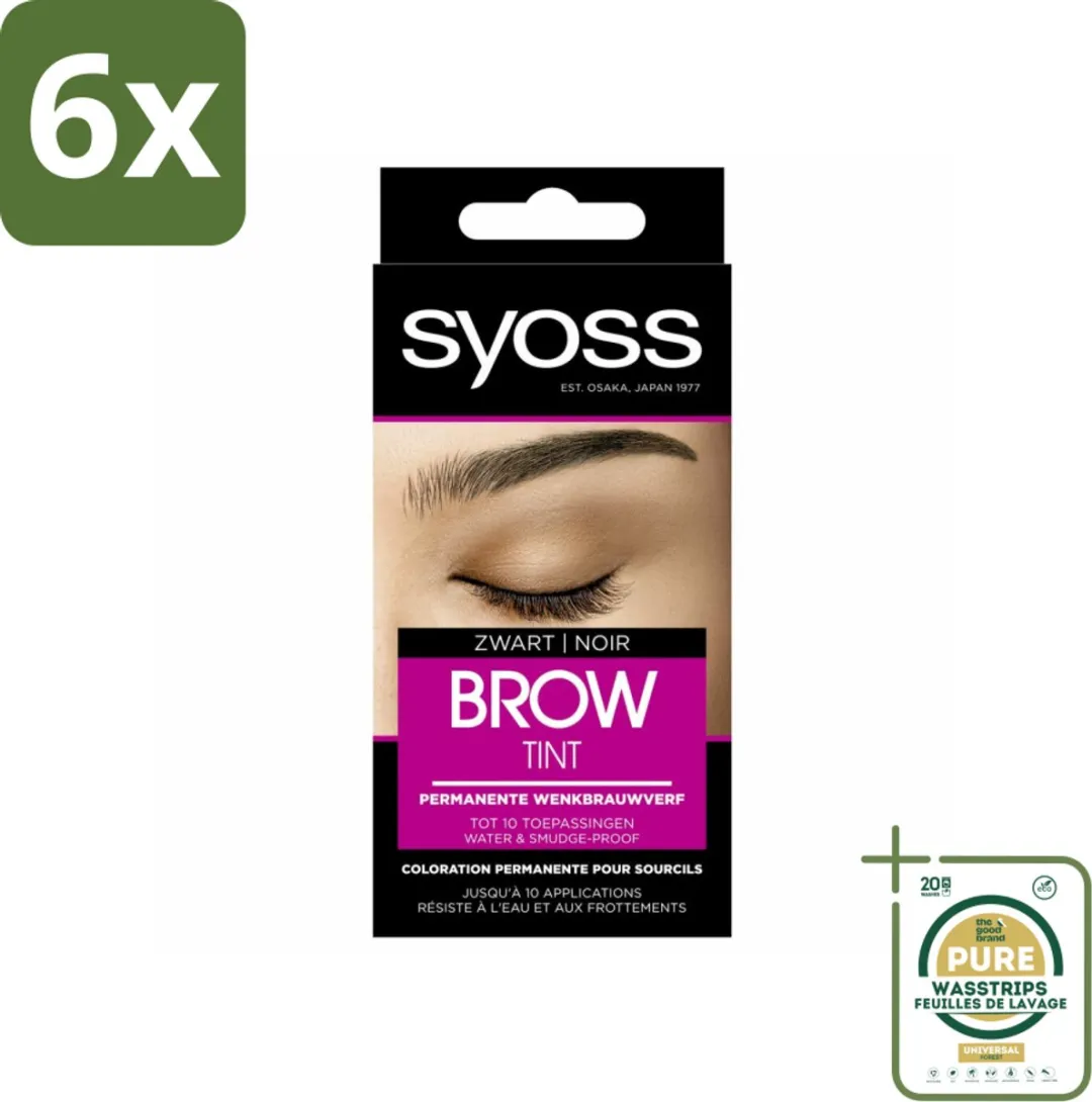 SYOSS Brow Tint Zwart Wenkbrauwpotlood & Gel