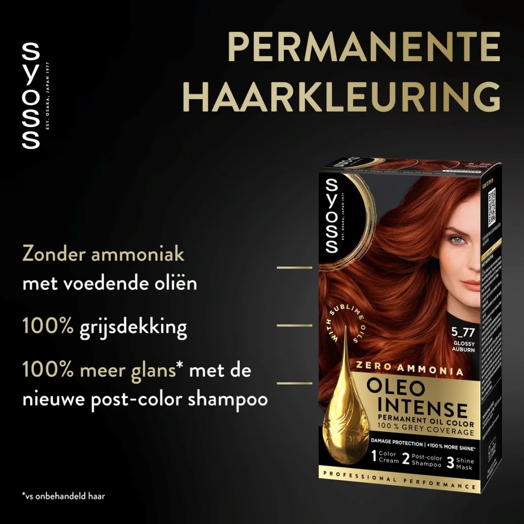 SYOSS Oleo Intense 5-77 Haarverf Koperrood - 115ml