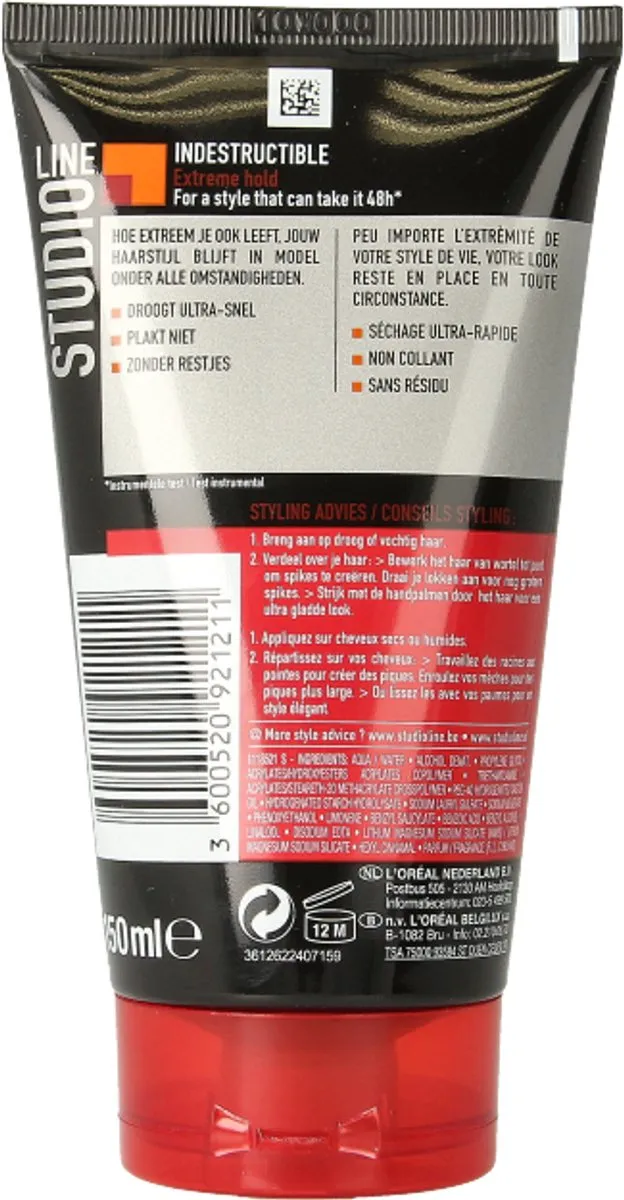 L'Oréal Paris Studio Line Indestructible Gel 150ml