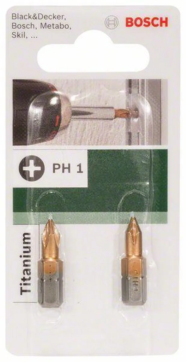 Bosch Schroefbit Titanium PH 1