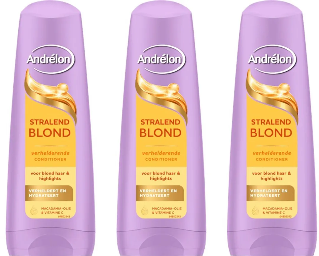 Andrélon Stralend Blond Conditioner 3x200ml