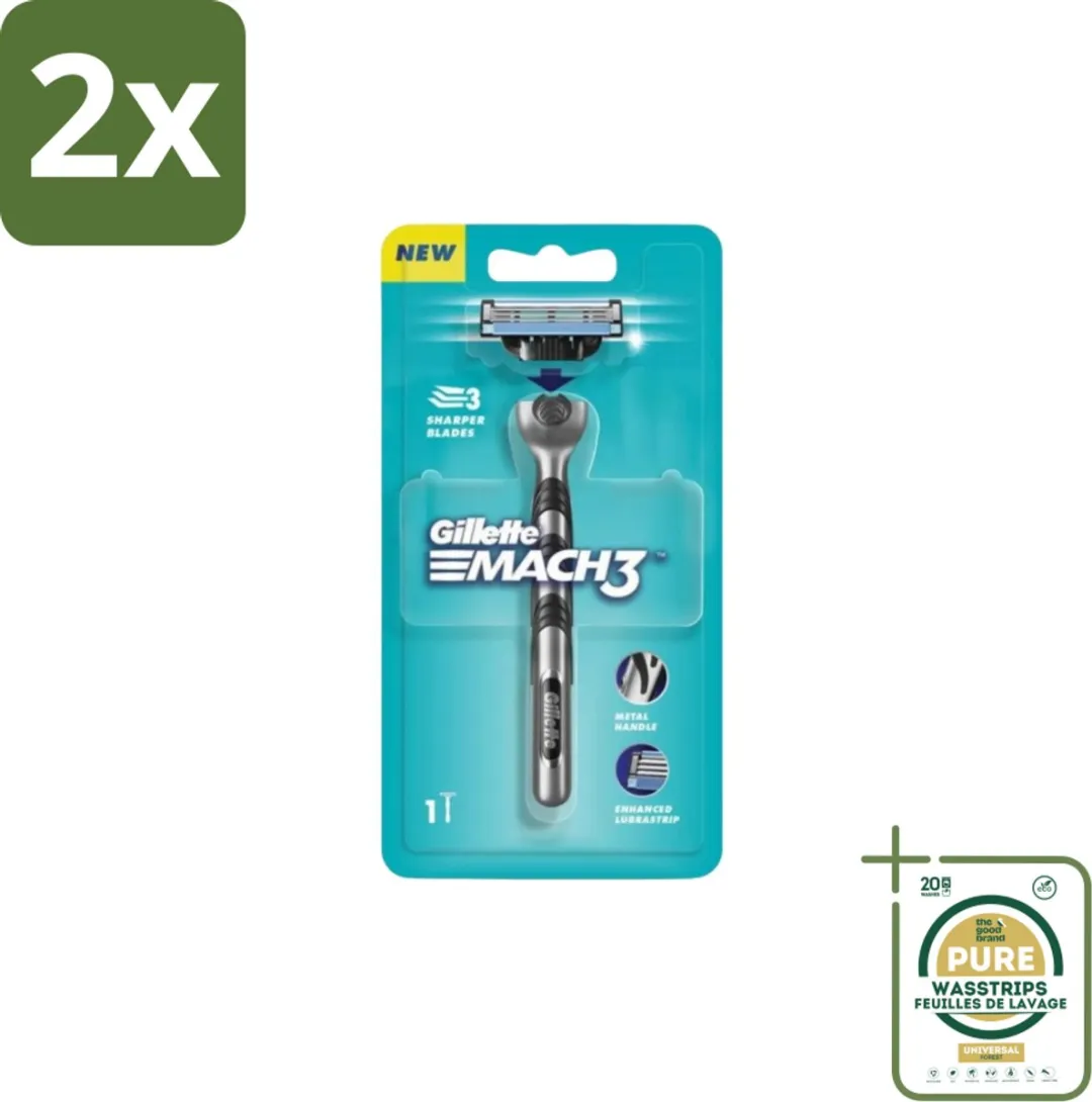 Gillette Mach3 Houder + 1 Mesje