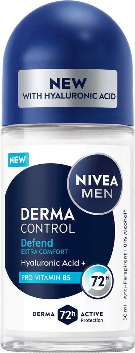 NIVEA MEN Defend Derma Control Anti-Transpirant Roller 300ml - 6 Stuks