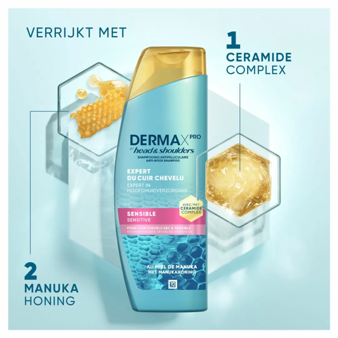 Head & Shoulders DermaXPro Sensitive Anti-roos Shampoo - 6x250ml