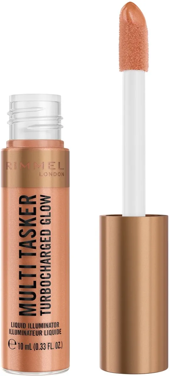 Rimmel Multi Tasker Turbocharged Glow Liquid Illuminator - 007 - Spilling the Tea, 10 ml