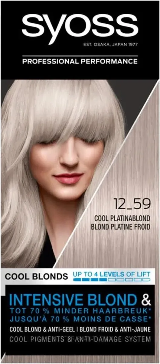 SYOSS Color Blond 12-59 Koel Blond Permanent Haarkleur 115ml