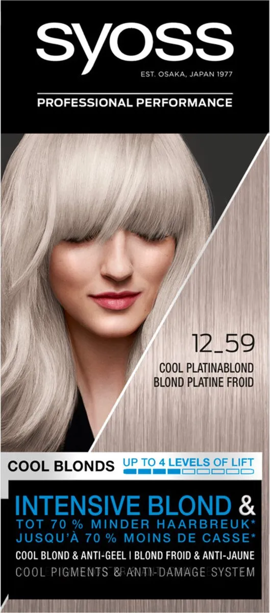 SYOSS Color Blond 12-59 Koel Blond Permanent Haarkleur 115ml