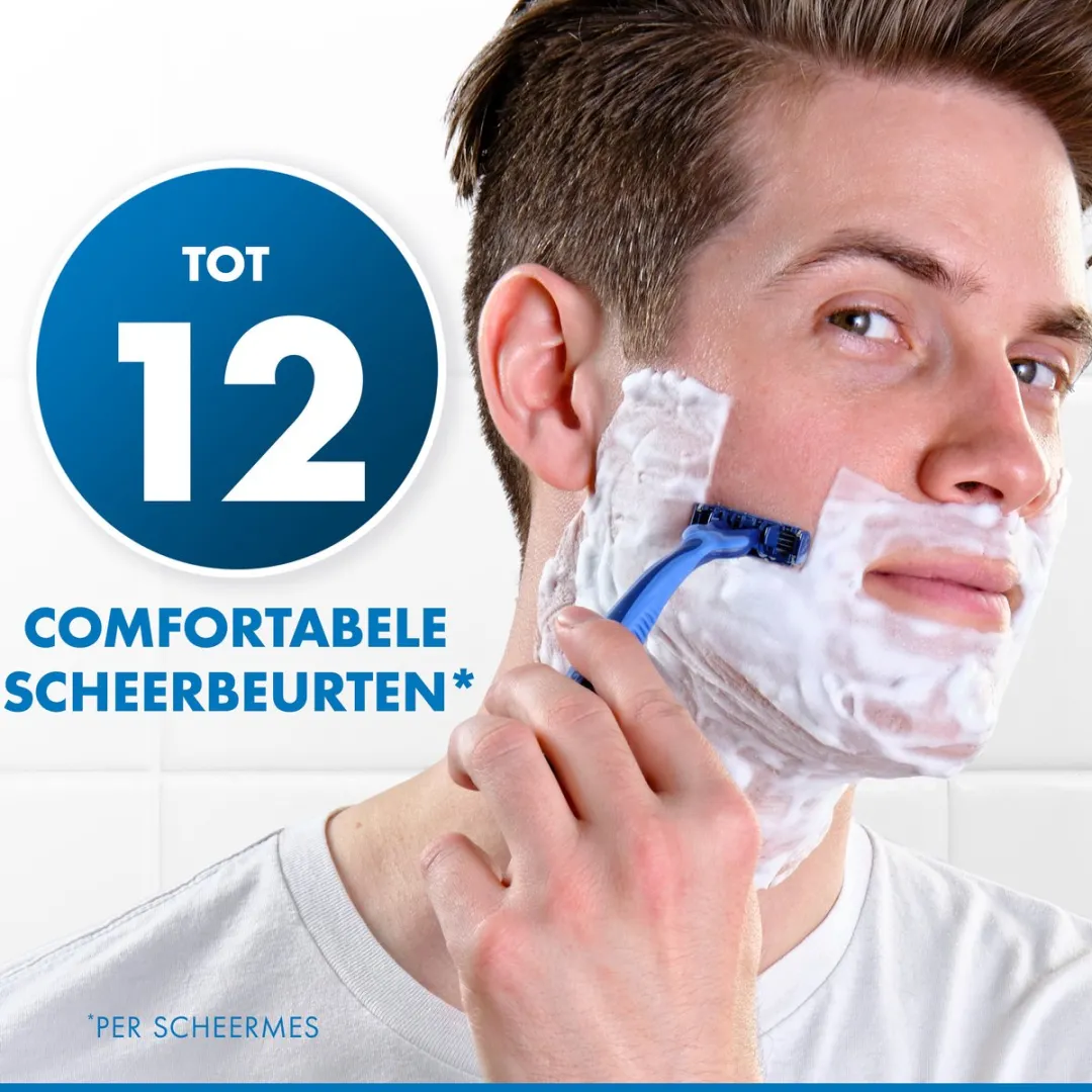 Gillette Sensor3 Comfort Wegwerpscheermes - 6 Stuks - Blauw
