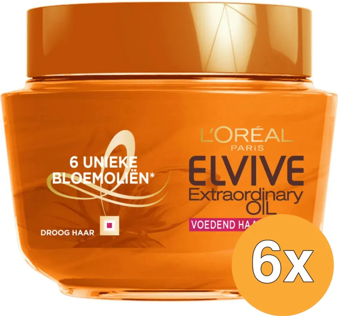 L'Oréal Paris Elvive Extraordinary Oil Haarmasker 6x300ml