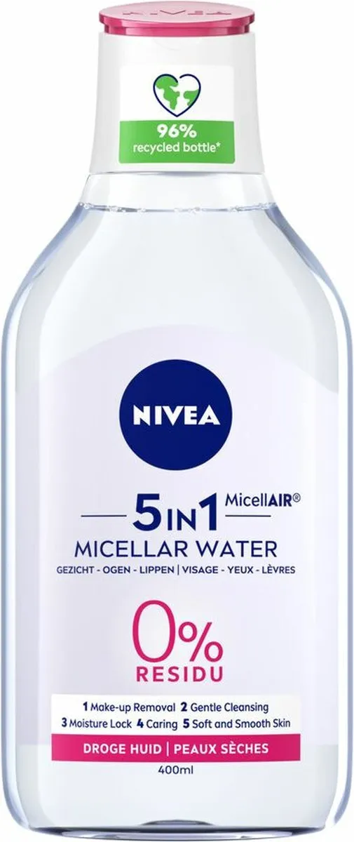 NIVEA 0% Residu Micellair Water Droge Huid - 2000ml