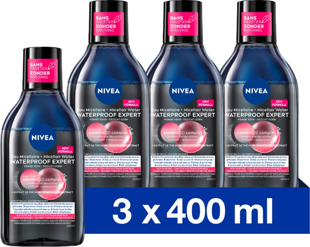 NIVEA Micellair Water Waterproof Expert 3x400ml