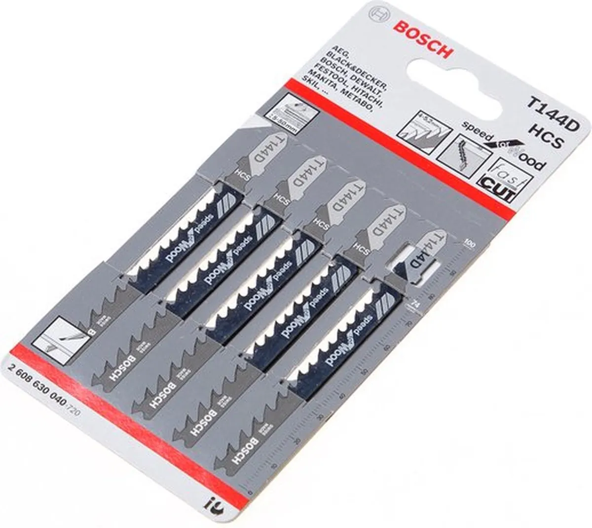 Bosch Decoupeerzaagblad T 144 D - Hout