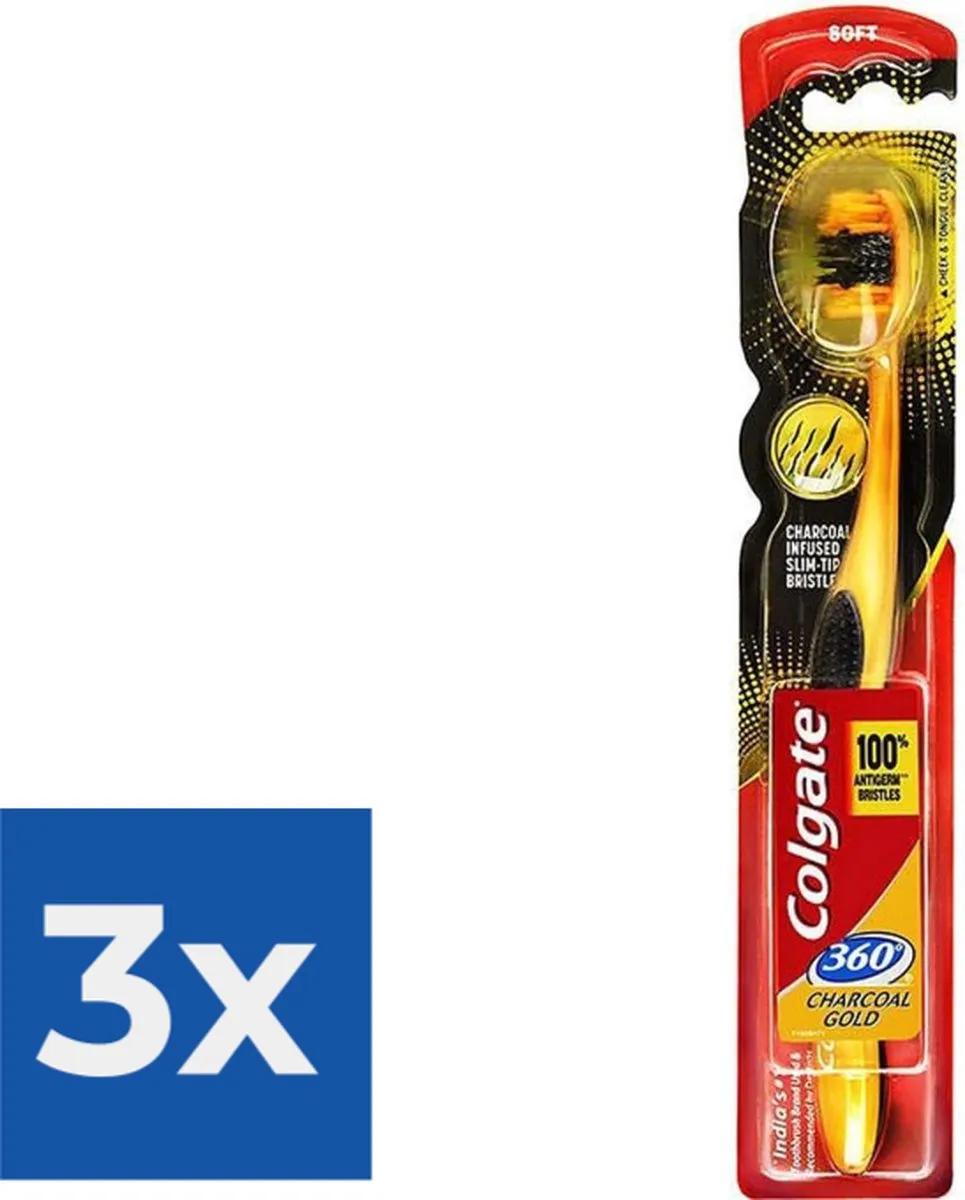 Colgate Charcoal Gold Soft Tandenborstels